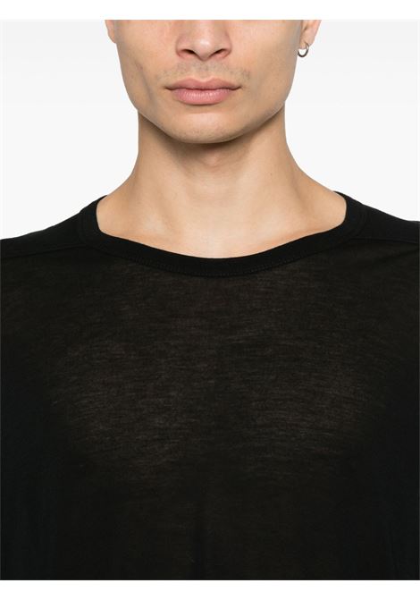 T-shirt lunga jumbo in nero Rick Owens - uomo RICK OWENS | RU01E5274JS09